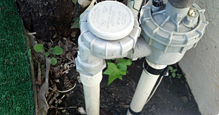 Backflow prevention device installed by an irrigation contractor in Kirkland Washington